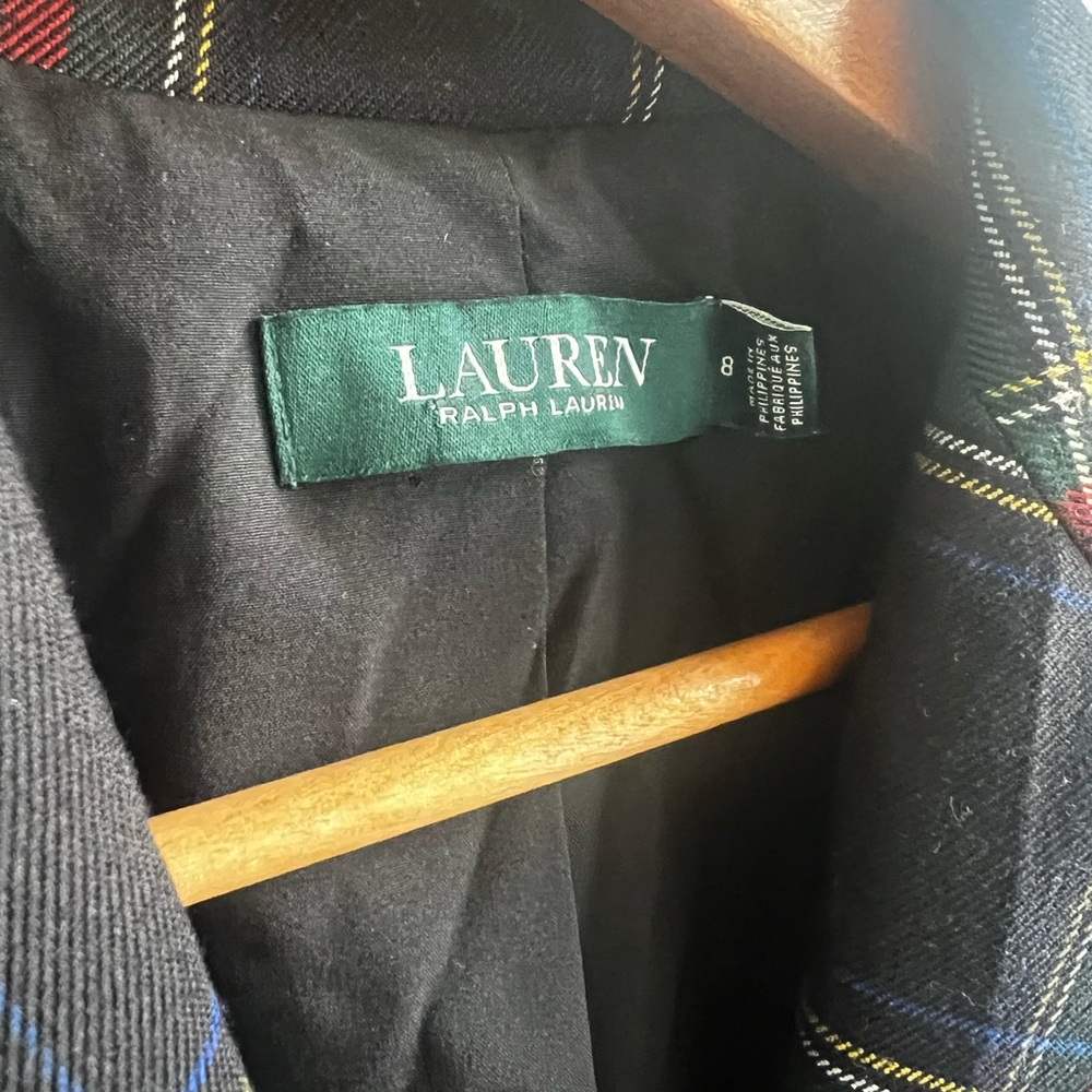 ** RALPH LAUREN TARTAN PLAID
PINTEREST RUNWAY CLASSIC CLUB
BLAZER JACKET 8 - Picture 5 of 9